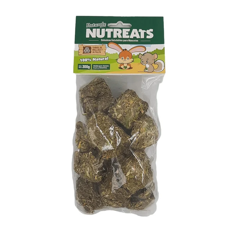 naturale-for-pets-nutreats-cubos-de-ballica-alfalfa-300-gr