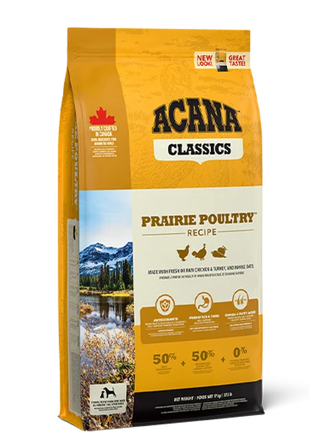 ACANA Classics Prairie Poultry Recipe Front Right 17kg EMEA APAC